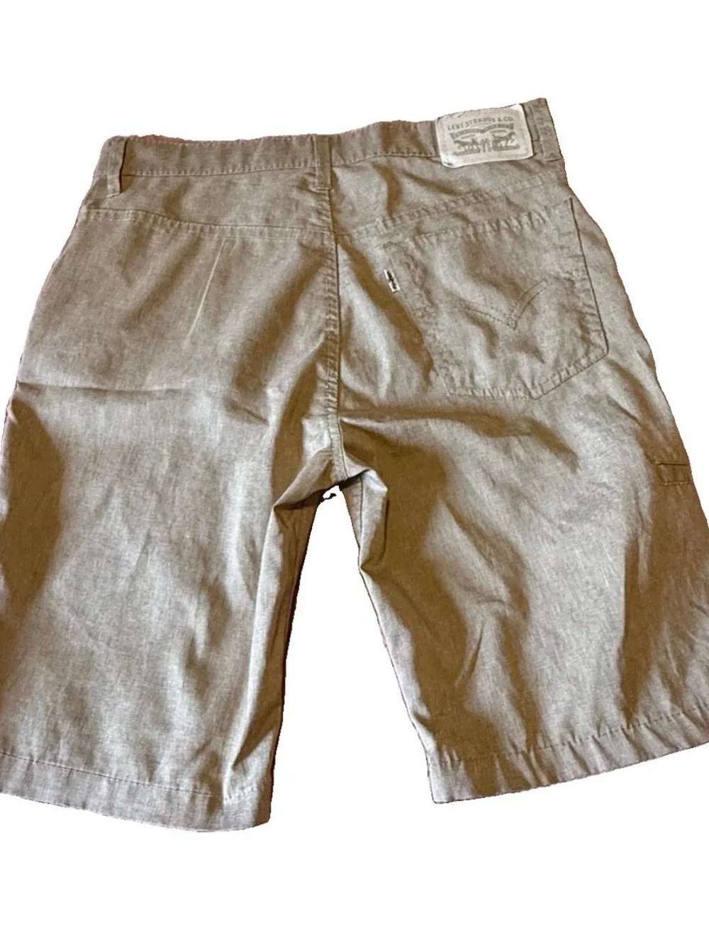 Levi's Shorts Mens 28 Khaki Flat Front Slash Pockets Cargo Utility